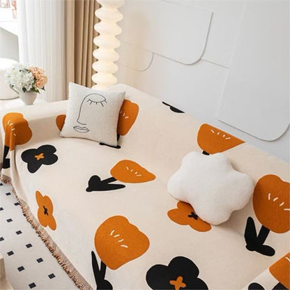 Cute Style Cartoon Tulip Couch Protector