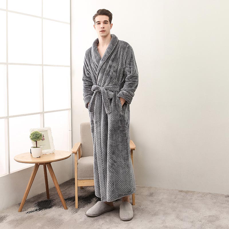 Ownkoti Puffy Fleece Pajama Long Bathrobe - image 18