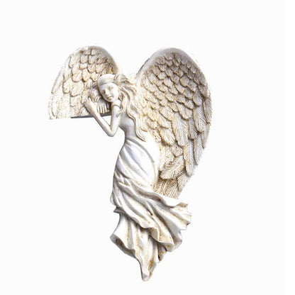 Ownkoti Door Frame Angel Wings Sculpture