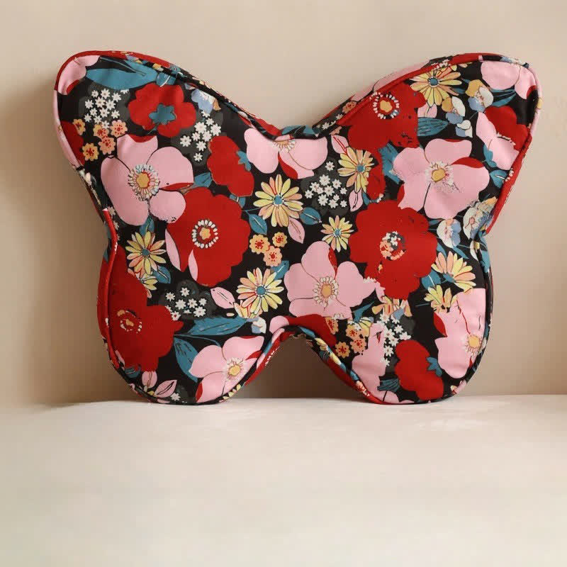 Pastoral Butterfly Shape Soft Lumbar Pillow