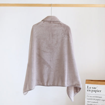 Solid Color Soft Flannel Shawl Blanket - image 5