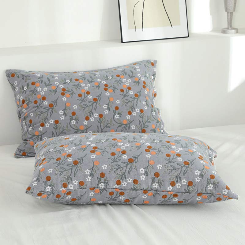 Ownkoti Rural Flower Pattern Pillowcases Pillow Shams (2PCS)