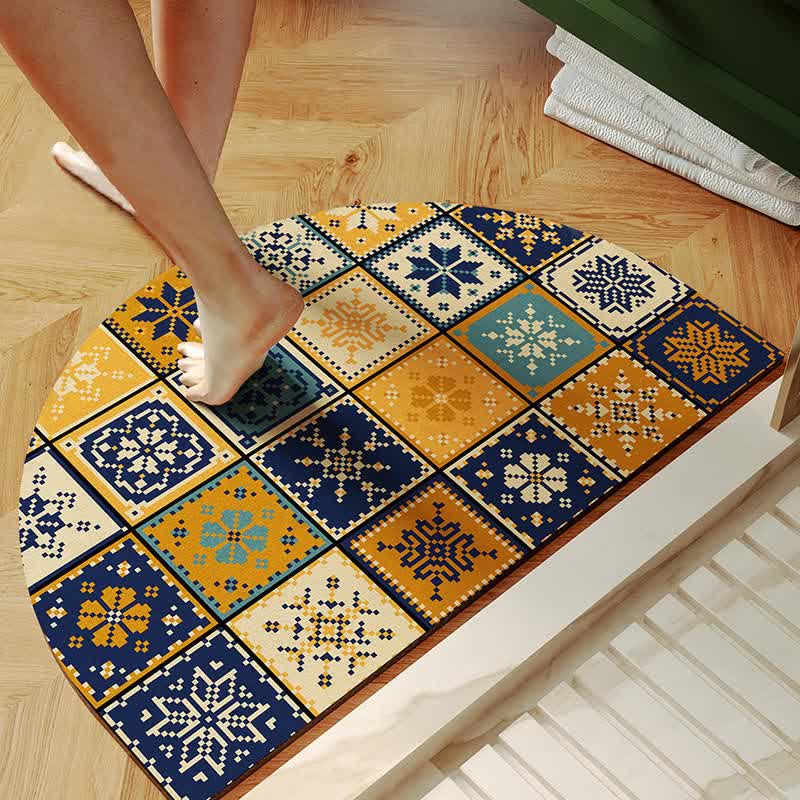 Anti-slip Luxurious Retro Bath Mat