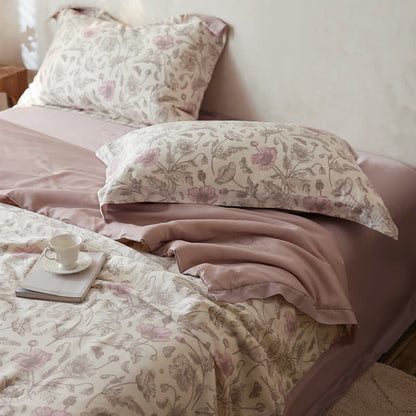 Rustic Floral Smooth Lyocell Sateen Bedding