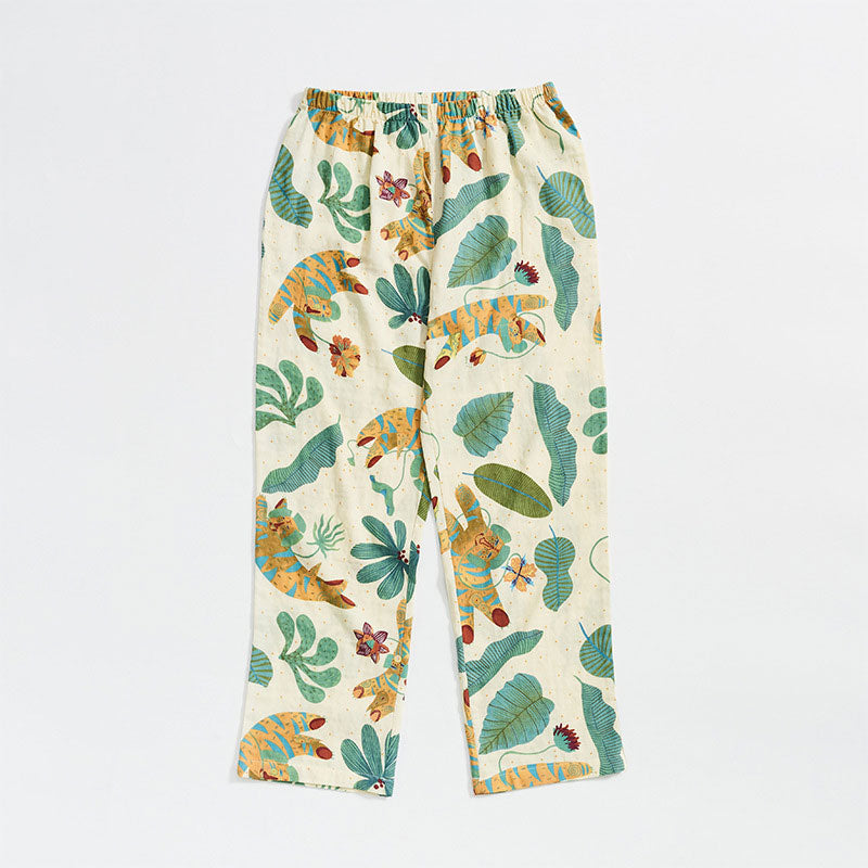 Cute Tiger Plant Loungewear Set