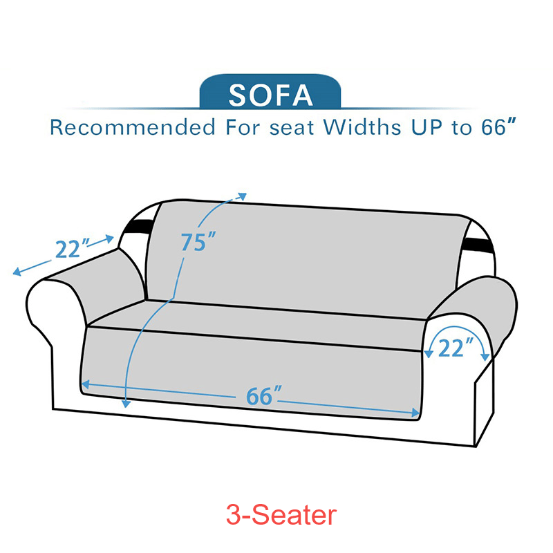 Waterproof Couch Cover with Elastic Straps