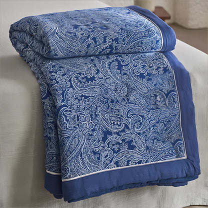 Dark Blue Retro Cotton Gauze Bedding Collection