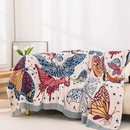 Cotton Gauze Butterfly Lightweight Quilt