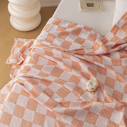 Modern Checkerboard Pure Cotton Breathable Quilt