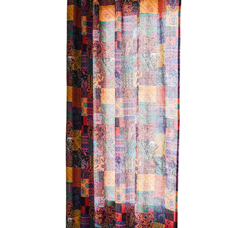 Ownkoti Colorful Boho Cotton Linen Window Curtains