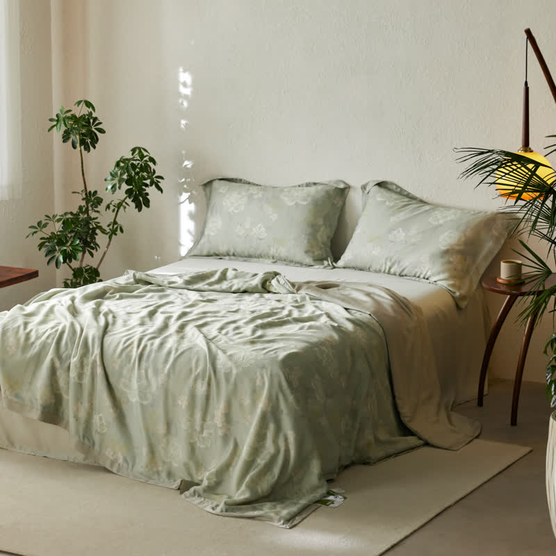 Pastoral Lotus Summer Breathable Bedding