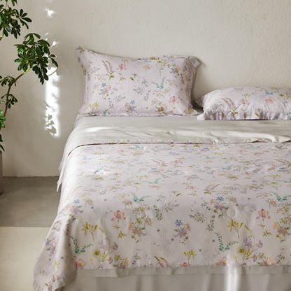 Lyocell Fiber Floral Style Breathable Bedding