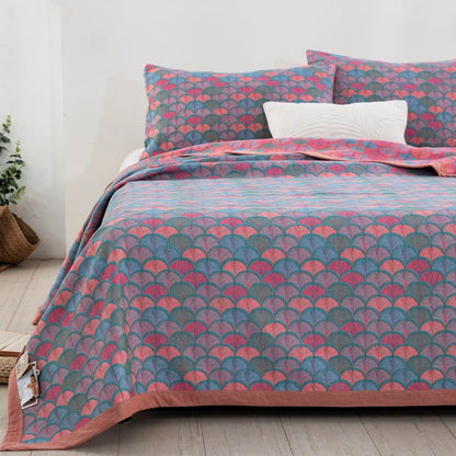 Fish Scales Print Pure Cotton Quilt