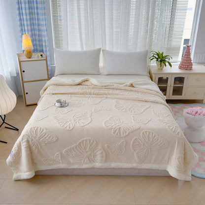 Butterfly Soft Sherpa Decorative Blanket