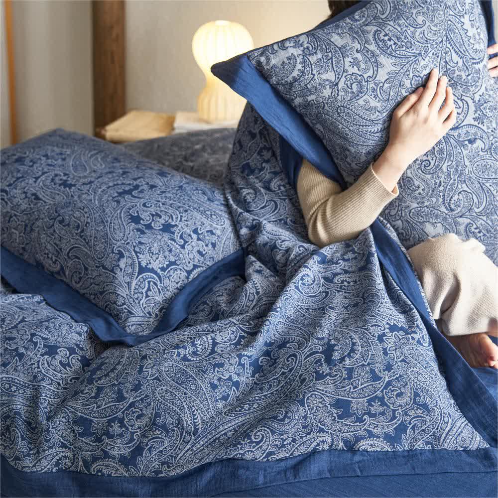 Jacquard Cotton Gauze Vintage Bedding Set (4PCS)