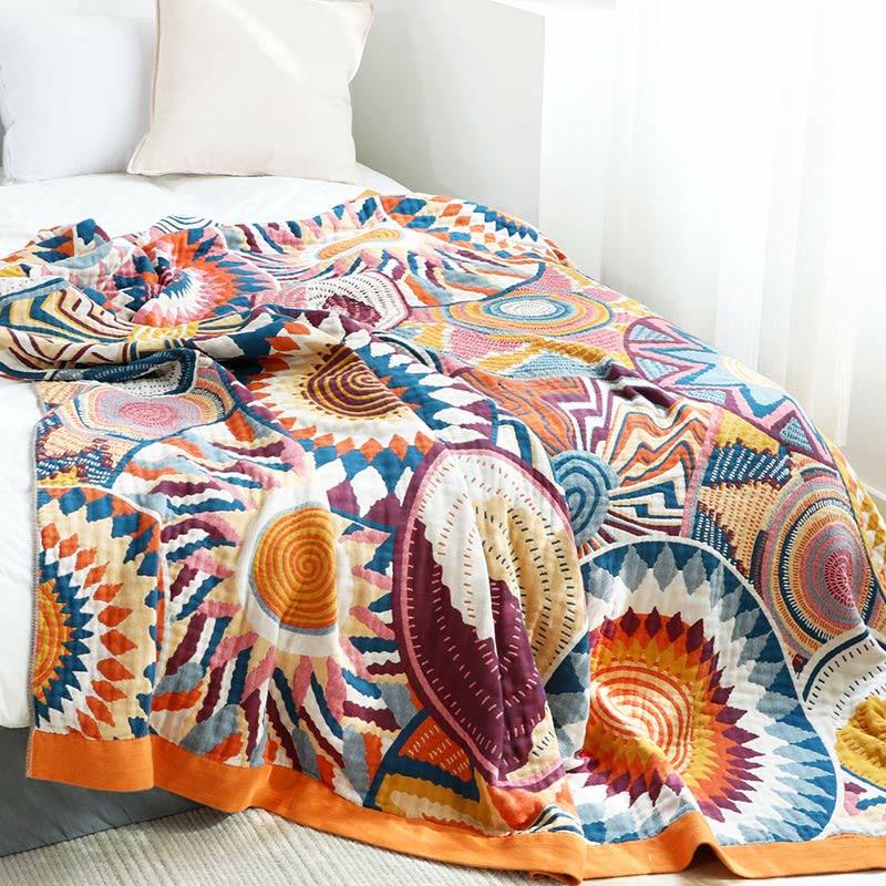 Ownkoti Nordic Throw Blanket Cotton Reversible Quilt - image 3