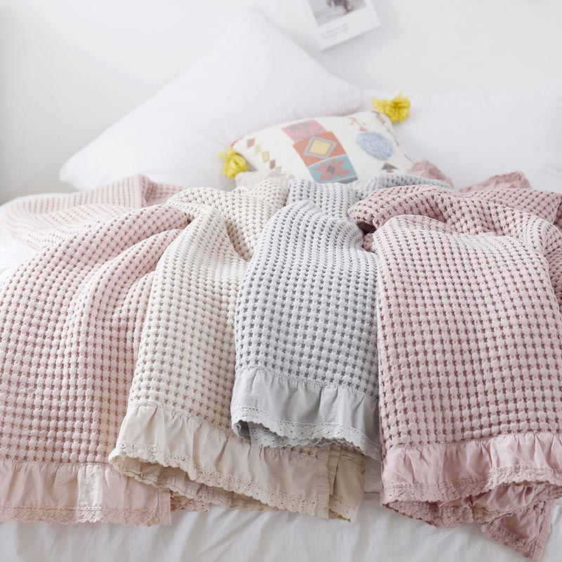 Waffle Weave Sofa Blanket Comfortable Quilt - image 16