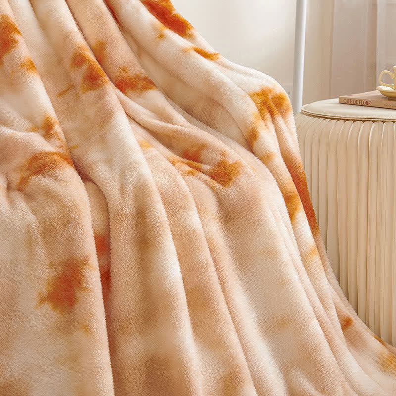 Colorful Tie-dye Warm Fluffy Blanket