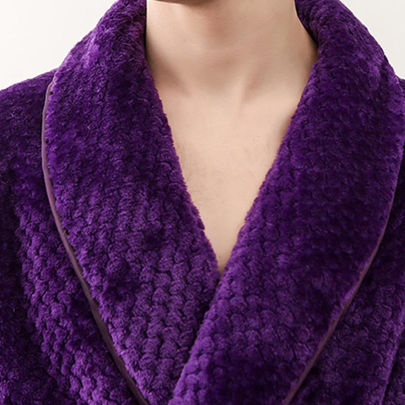 Ownkoti Puffy Fleece Pajama Long Bathrobe - image 4