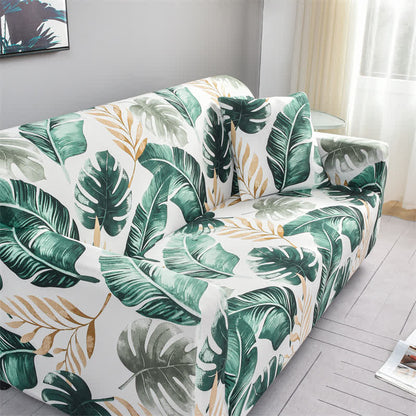 Banana Leaf Elastic Stretchable Couch Cover