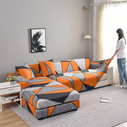 Elastic Modern Geometric Soft Sofa Cover