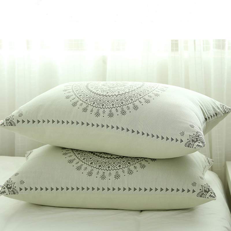 Mandala Cotton Pillow Cover Button Pillowcases (2PCS)