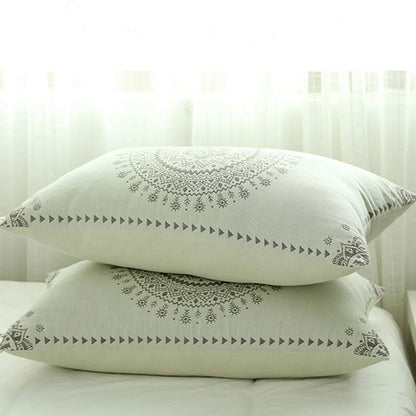 Mandala Cotton Pillow Cover Button Pillowcases (2PCS)