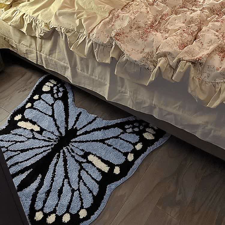 Elegant Butterfly Shape Water-absorbent Rug