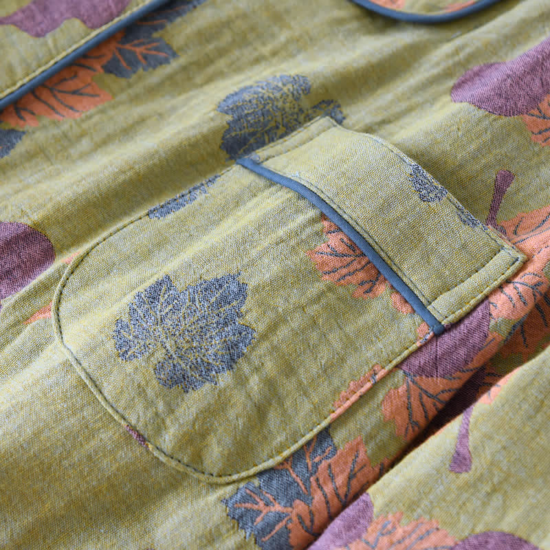 Gourd Jacquard Cotton Loungewear Set - image 5