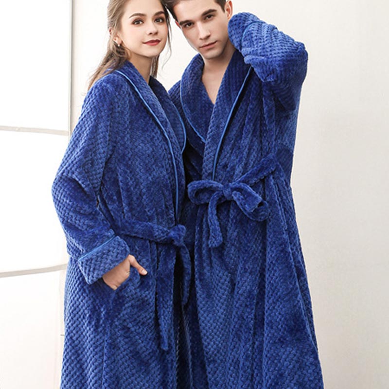Ownkoti Puffy Fleece Pajama Long Bathrobe - image 13
