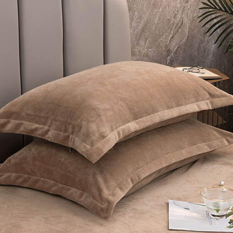 Solid Color Velvety Decorative  Pillowcases