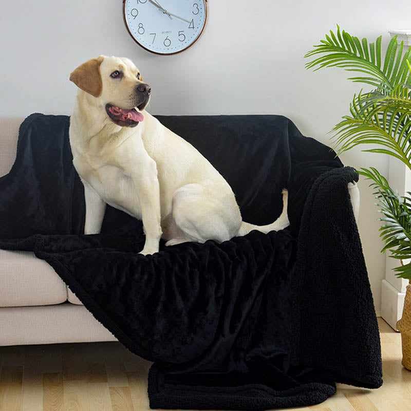 Simple Waterproof Fleece Pet Blanket Pad