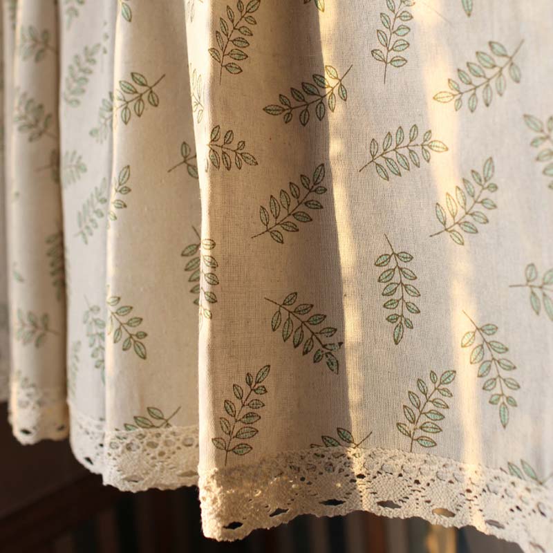 Cotton Linen Cabinet Curtain Cafe Curtain