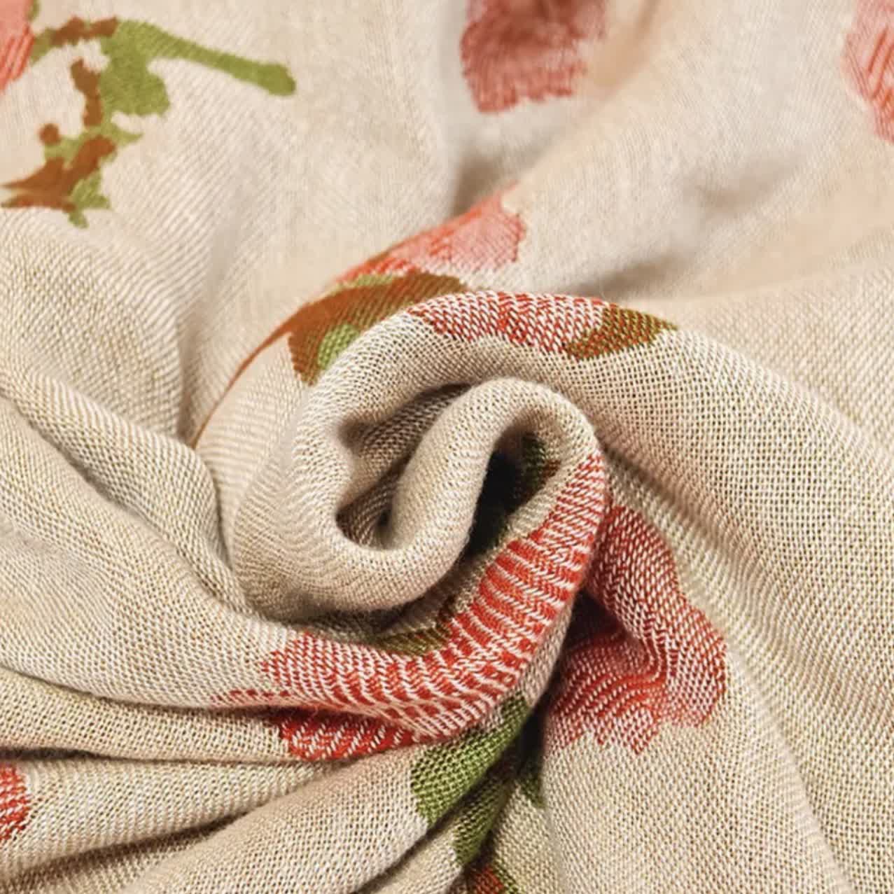 Bamboo Fiber Rural Rose Summer Blanket