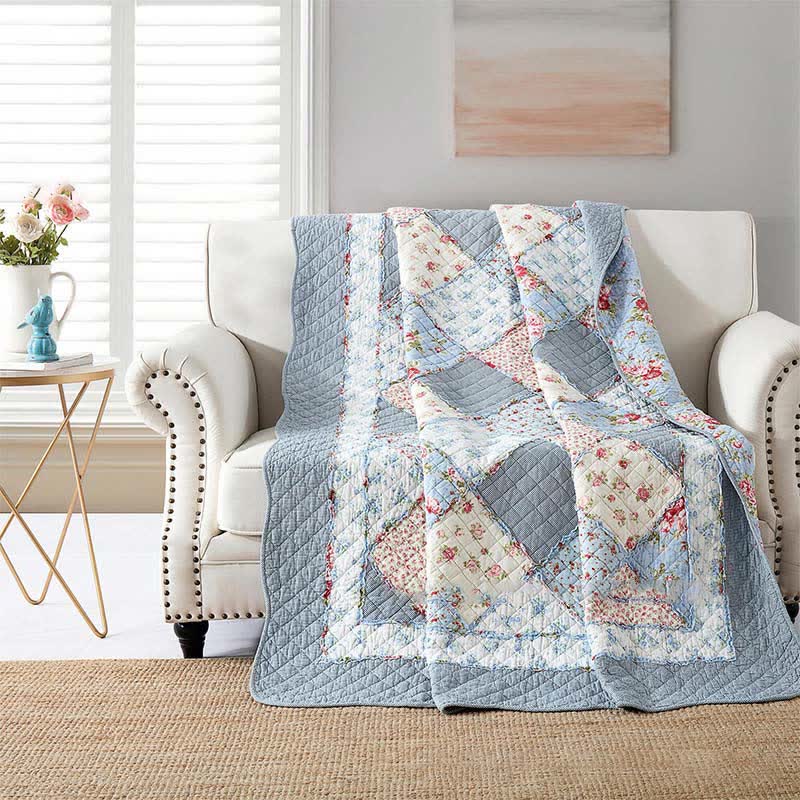 Pastoral Patchwork Soft Pure Cotton Quilt