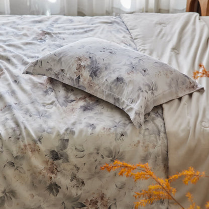 Luxurious Floral Soft Lyocell Summer Quilt