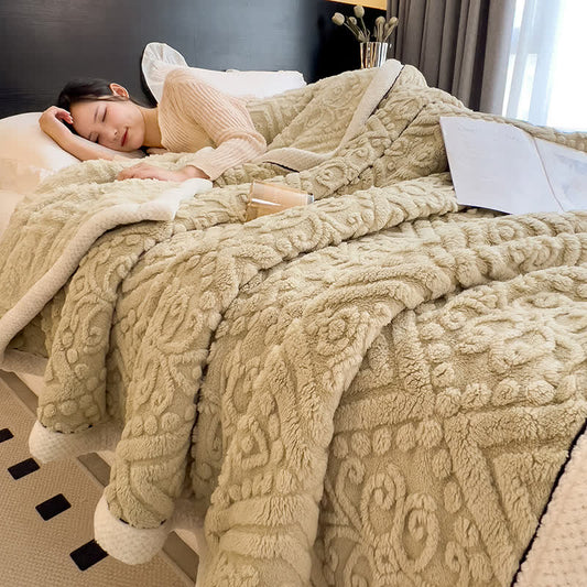 Double-sided Comfy Fluffy Fleece Blanket