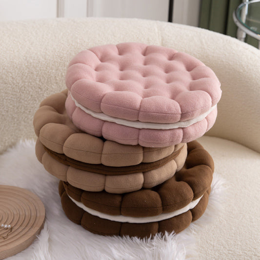 Cute Biscuit Circle Shape Seat Cushion