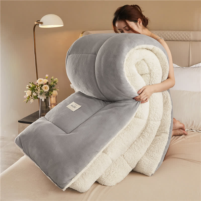 Solid Color Thick Warm Fluffy Blanket