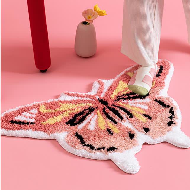 Pastoral Butterfly Soft Anti-slip Rug