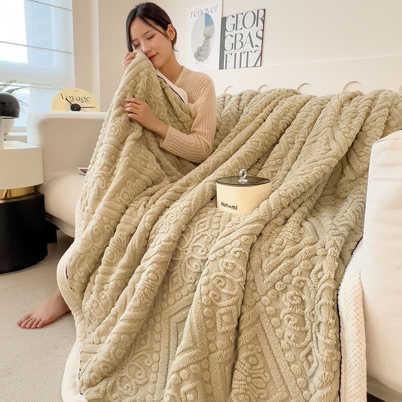 Double-sided Comfy Fluffy Fleece Blanket