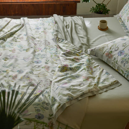 Lyocell Fiber Fresh Floral Breathable Quilt