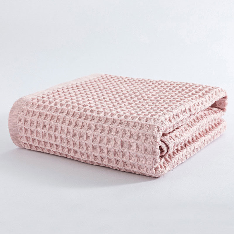 Ownkoti Breathable Cotton Waffle Weave Bath Towel