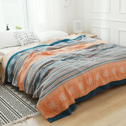 Ownkoti Wheat Ear Texture Cotton Reversible Quilt