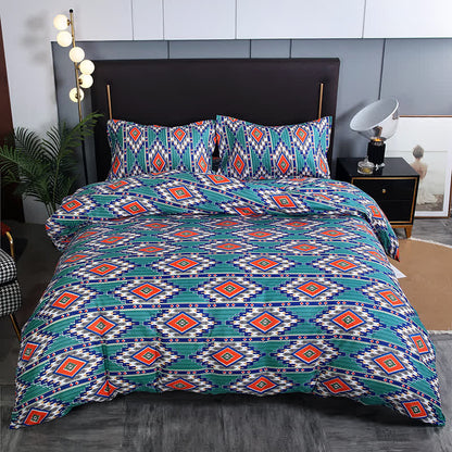 Geometric Bohemian Brushed Bedding Set(3PCS)