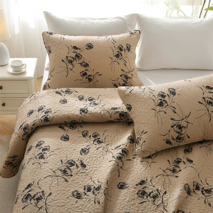 Quilted Cotton Vintage Floral Bedding