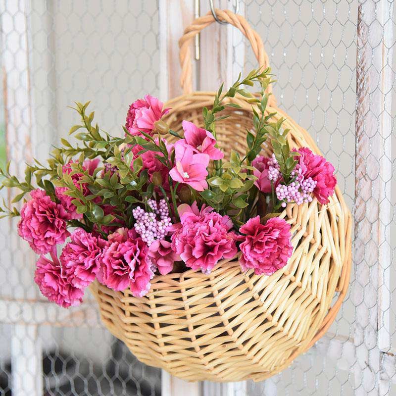 Ownkoti Handwoven Plant Basket with Handle (3PCS)