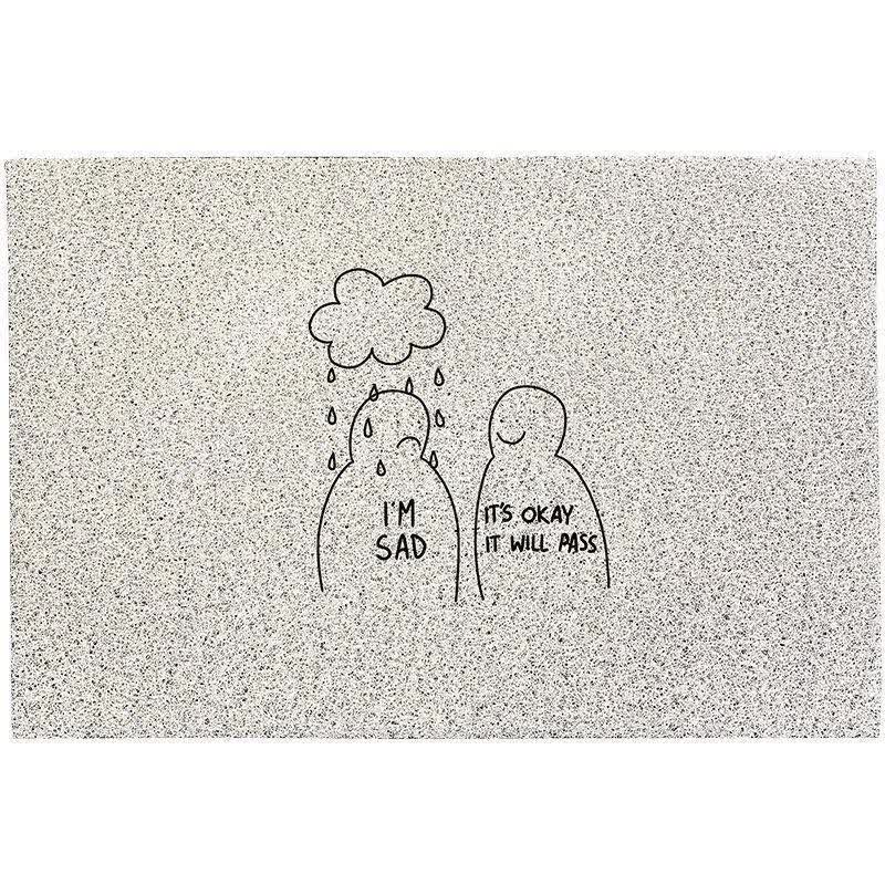 Emotional Support Anti-slip Cuttable Door Mat