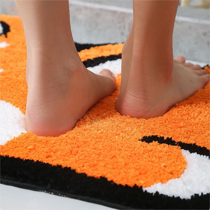 Cartoon Corgi Absorbent Decorative Bath Mat