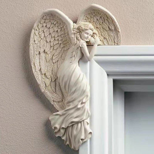 Ownkoti Door Frame Angel Wings Sculpture